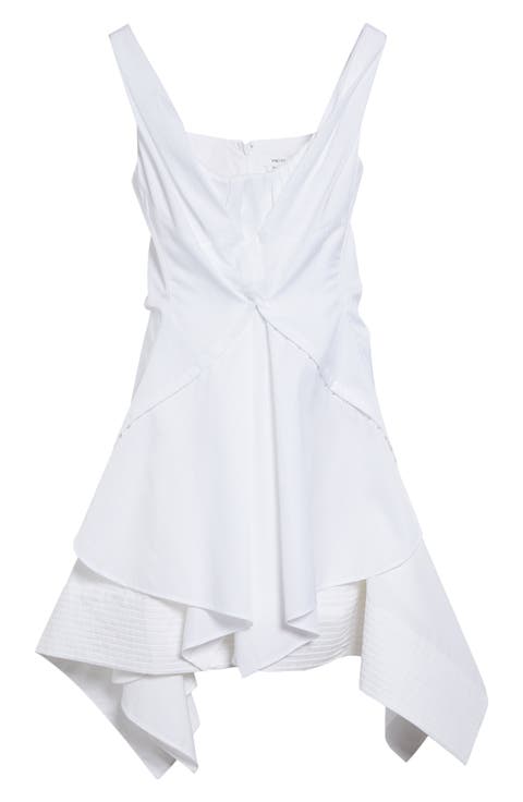 Deconstructed Cotton Poplin Minidress
