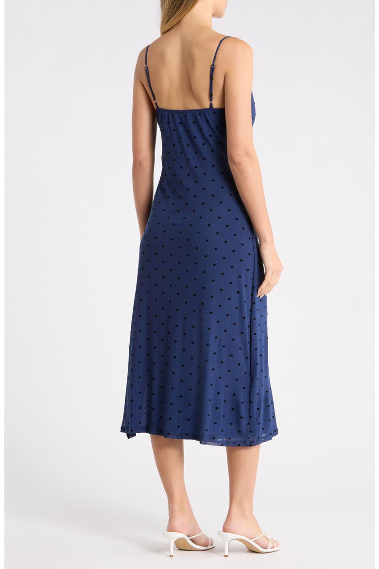 Dot Mesh Slipdress, Alternate, color, BLUE DOTS