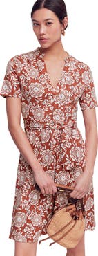 Boden Daisy Short Sleeve Cotton Blend Jersey Dress