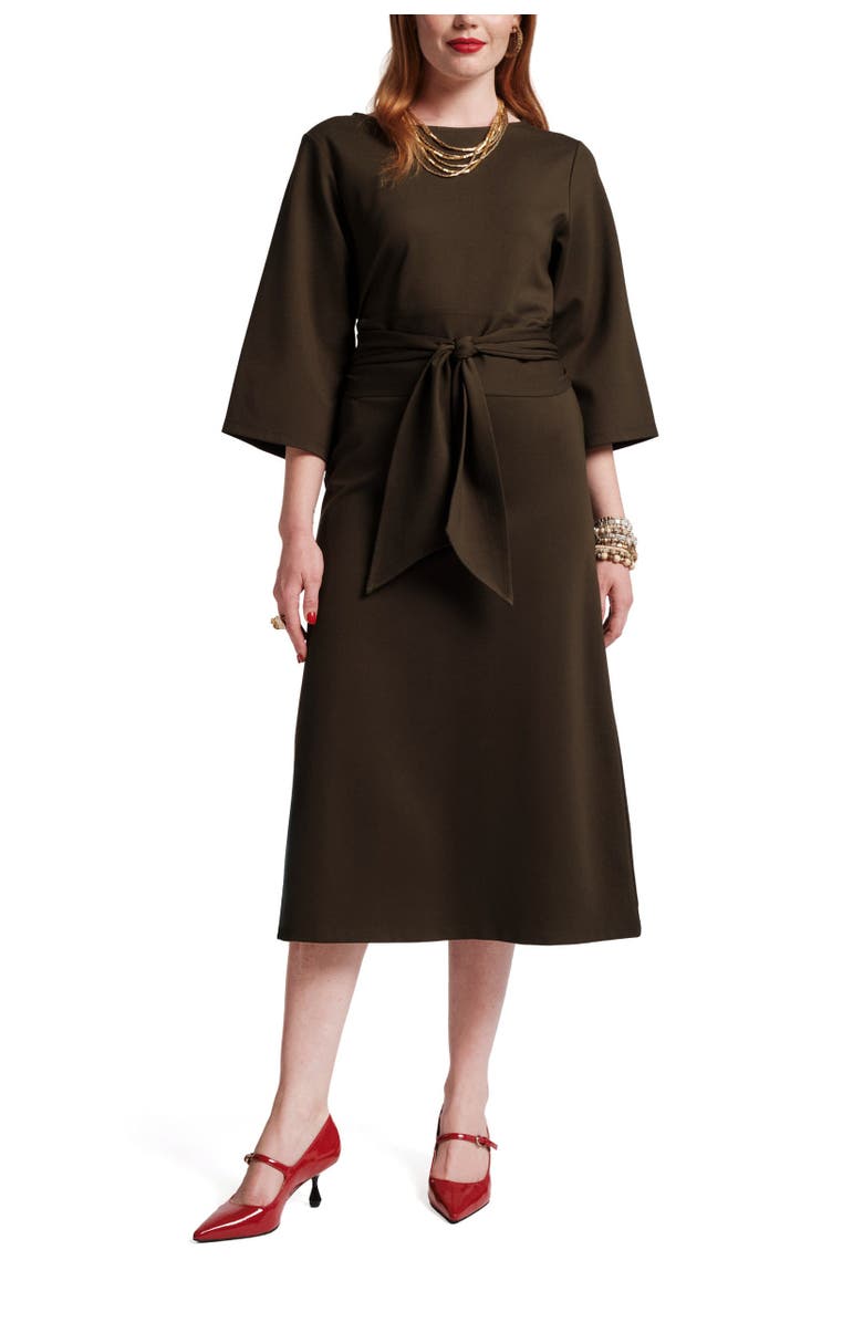 Frances Valentine Whitney Wrap Dress, Main, color, Olive