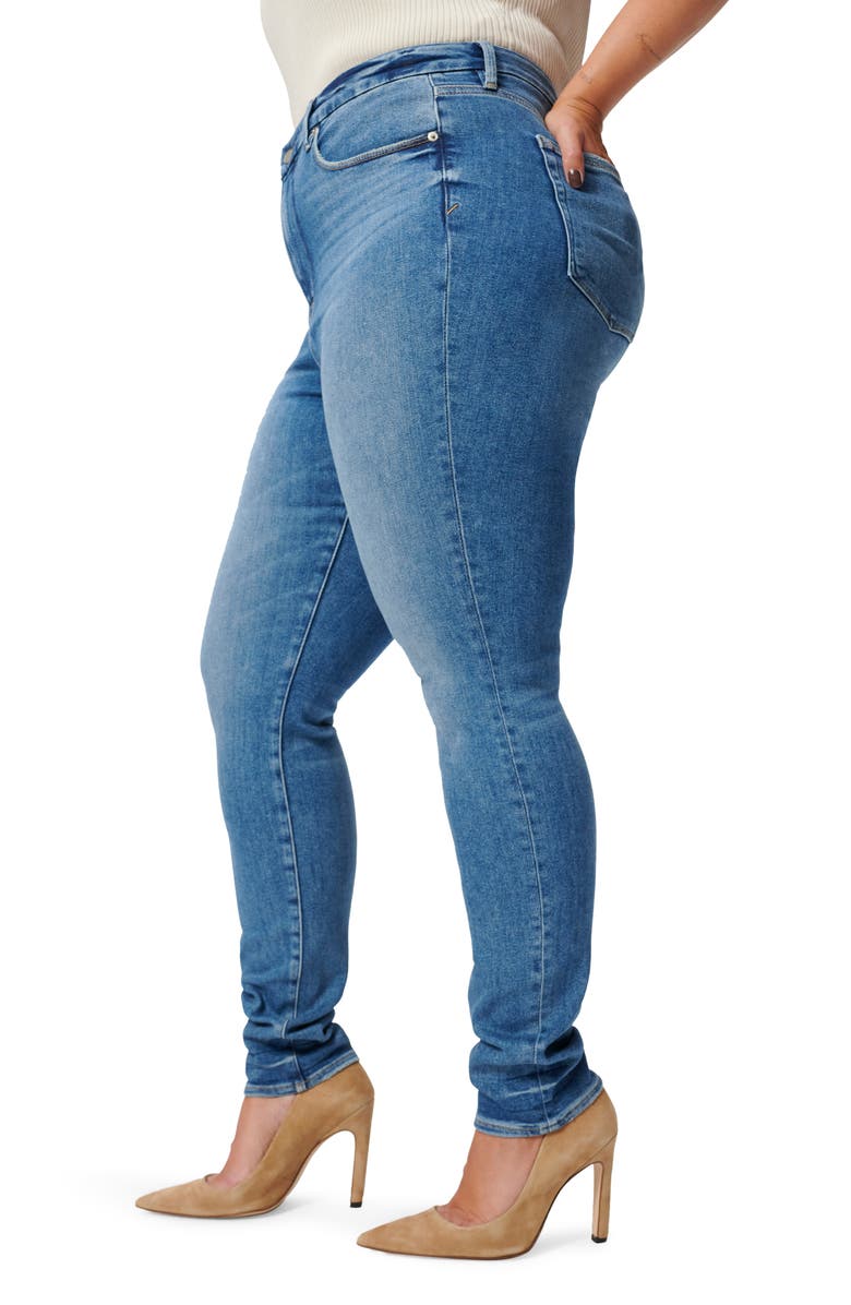 Good American Good Legs Stacked Skinny Jeans, Alternate, color,