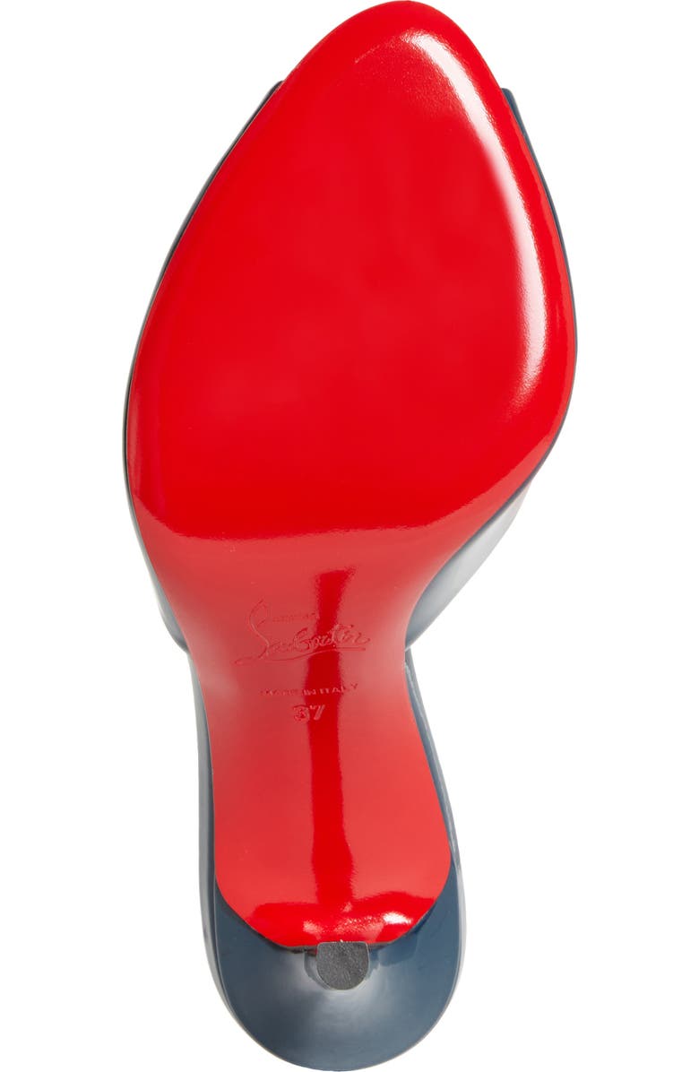 Christian Louboutin Me Dolly Peep Toe Slide Sandal, Alternate, color, Last Night