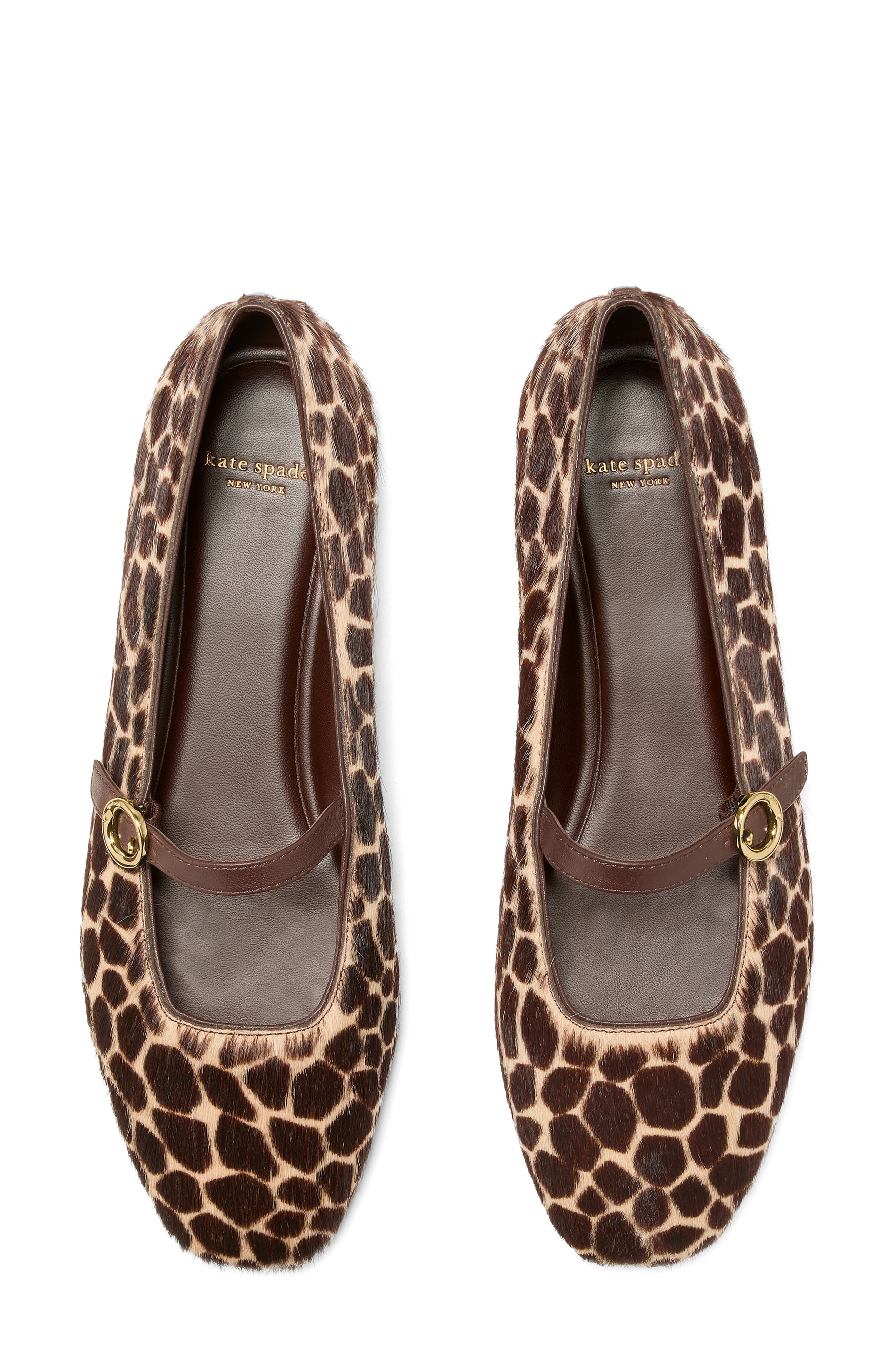 halo genuine calf hair mary jane flat, Alternate, color, HOT FUDGE MULTI