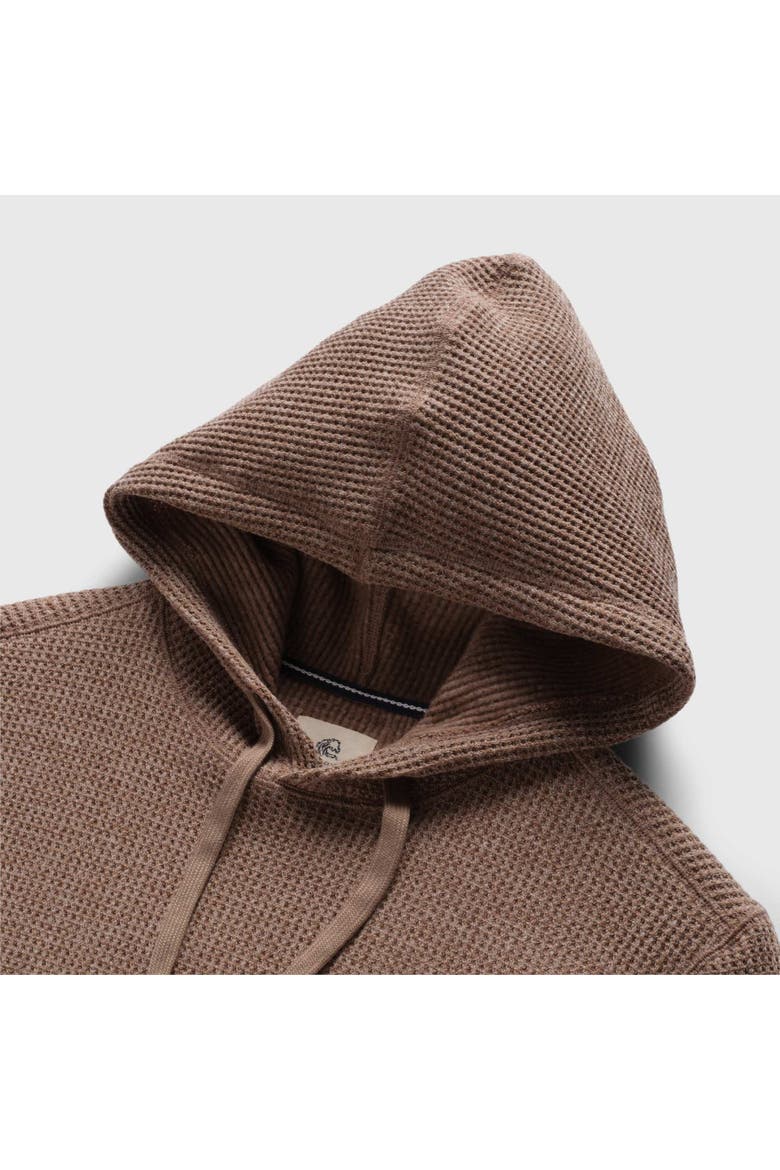 Ivan Waffle Fleece Hoodie, Alternate, color, camel heather