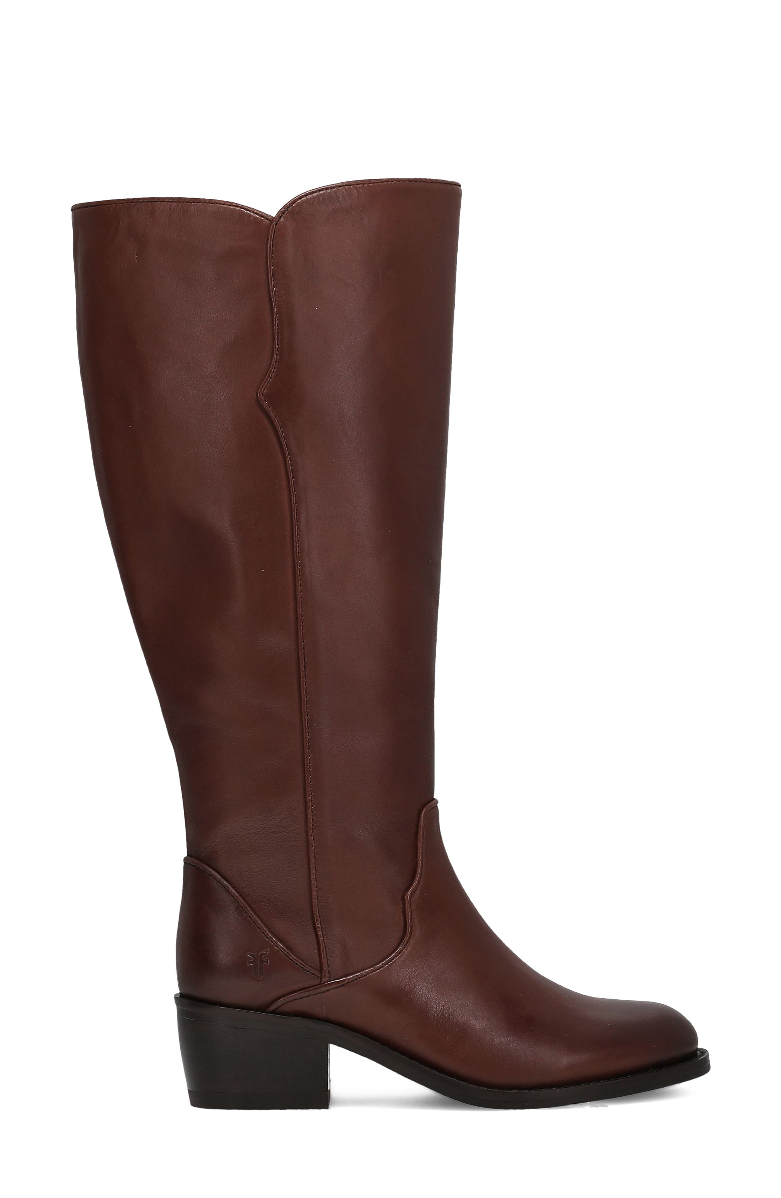 Carson 2 Piping Knee High Boot, Alternate, color, SADDLE