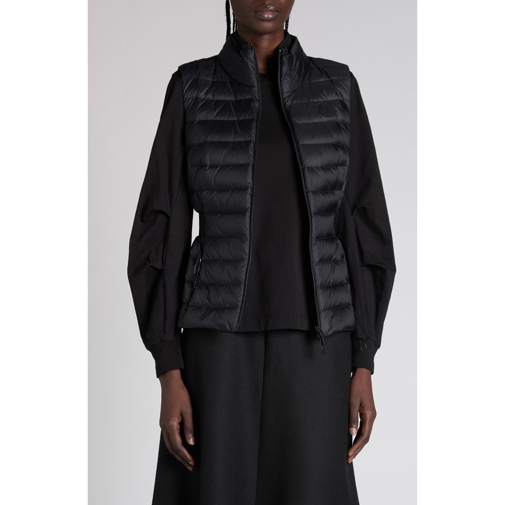 Moncler Valmarie Down Puffer Vest In Black