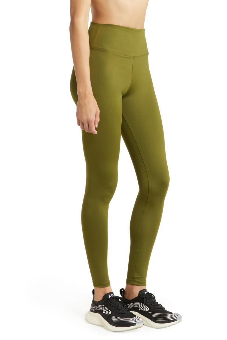 Performance Action High Waist Leggings, Alternate, color, SEA OLIVE