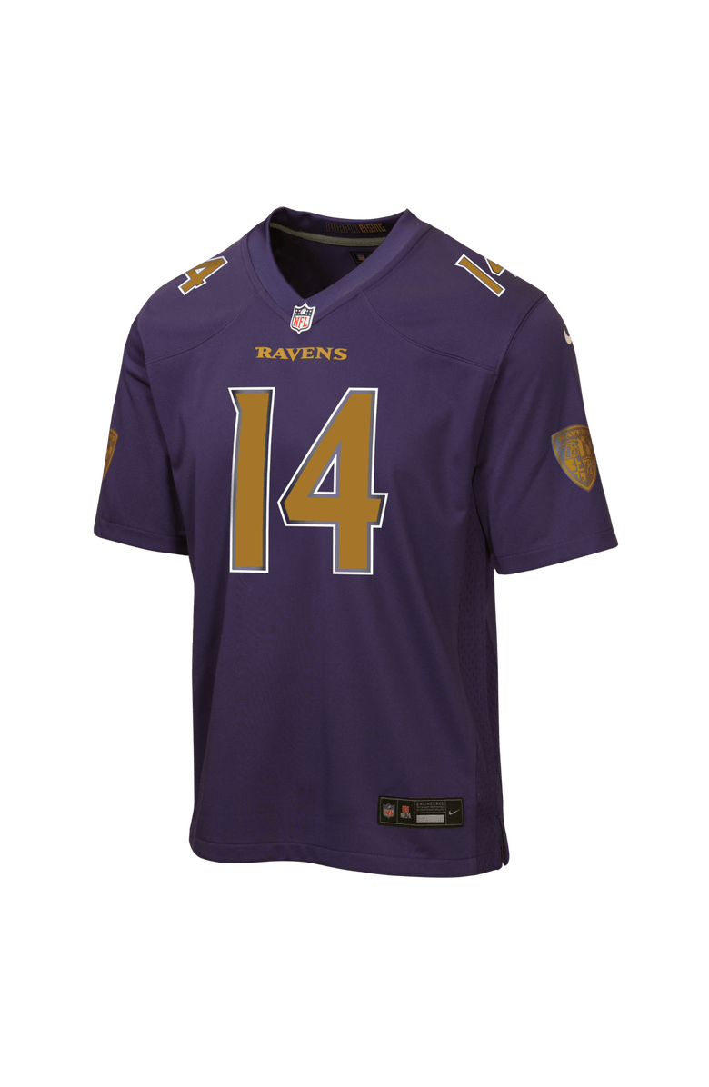 Nike Youth Nike Kyle Hamilton Purple Baltimore Ravens Alternate 2 Game Jersey, Alternate, color, Purple