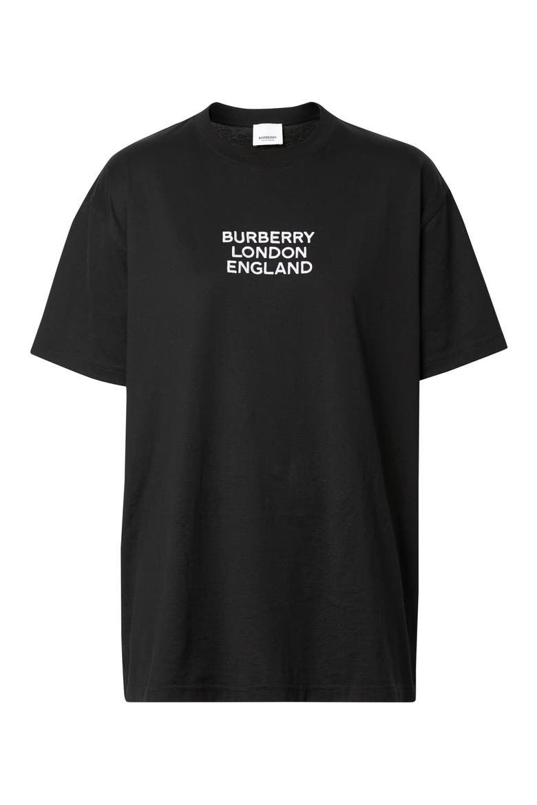Carrick Logo Embroidered Tee, Alternate, color, BLACK