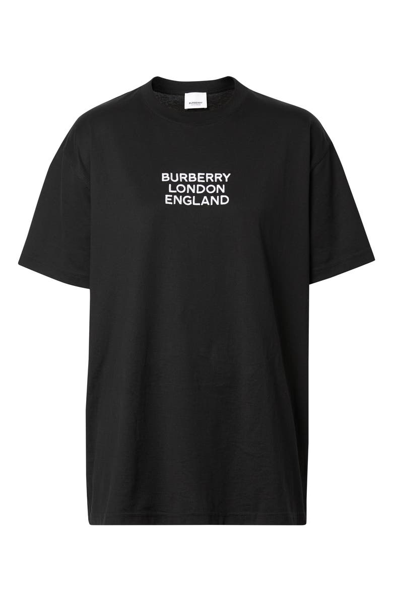 Burberry Carrick Logo Embroidered Tee, Alternate, color,