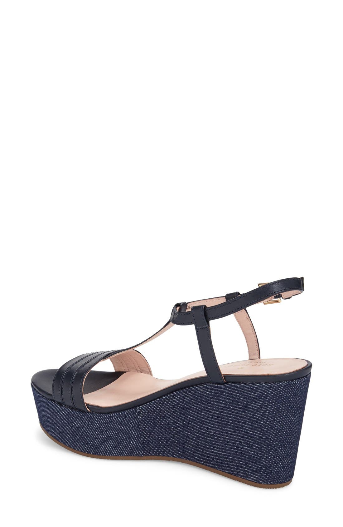 'tallin' wedge sandal, Alternate, color, NAVY