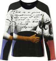Desigual Martina Long Sleeve Graphic T-Shirt