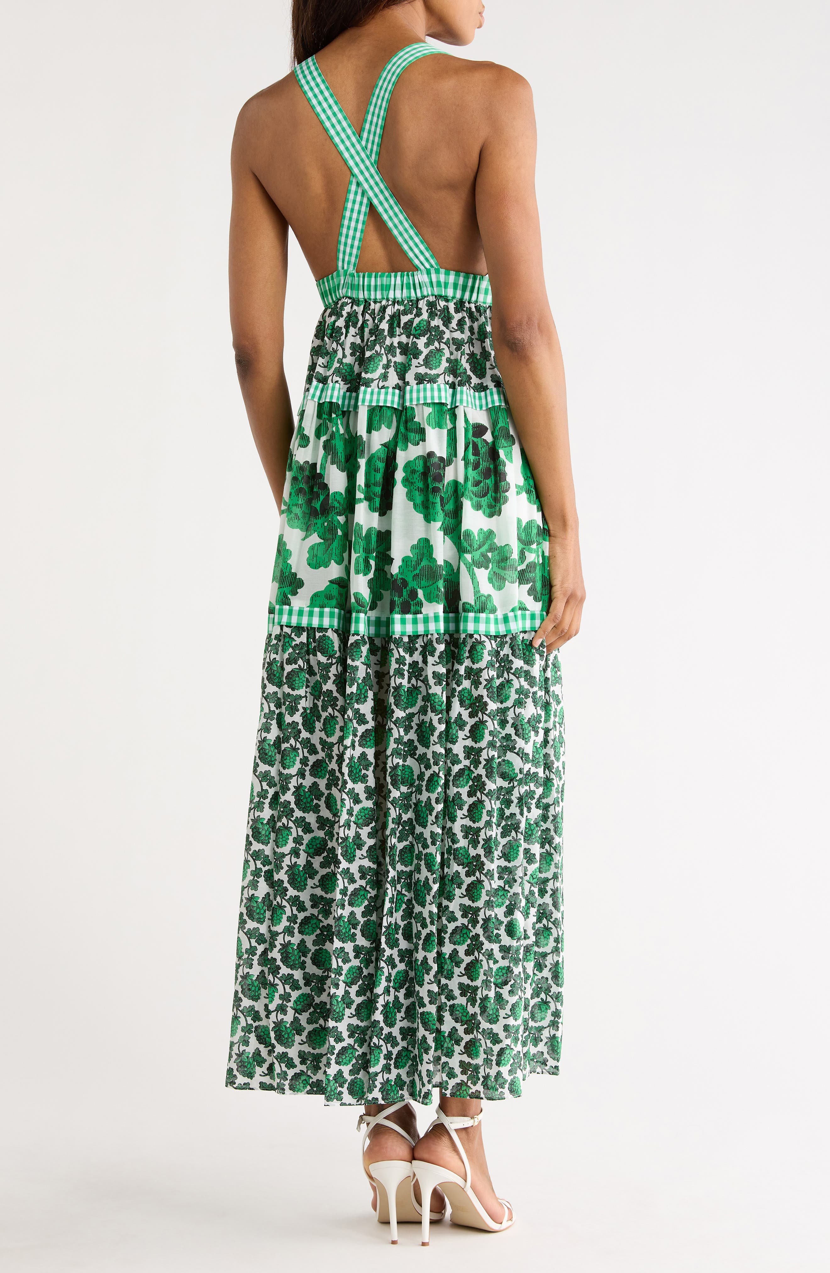 Josephine Cotton & Silk Blend Maxi Sundress - image 2