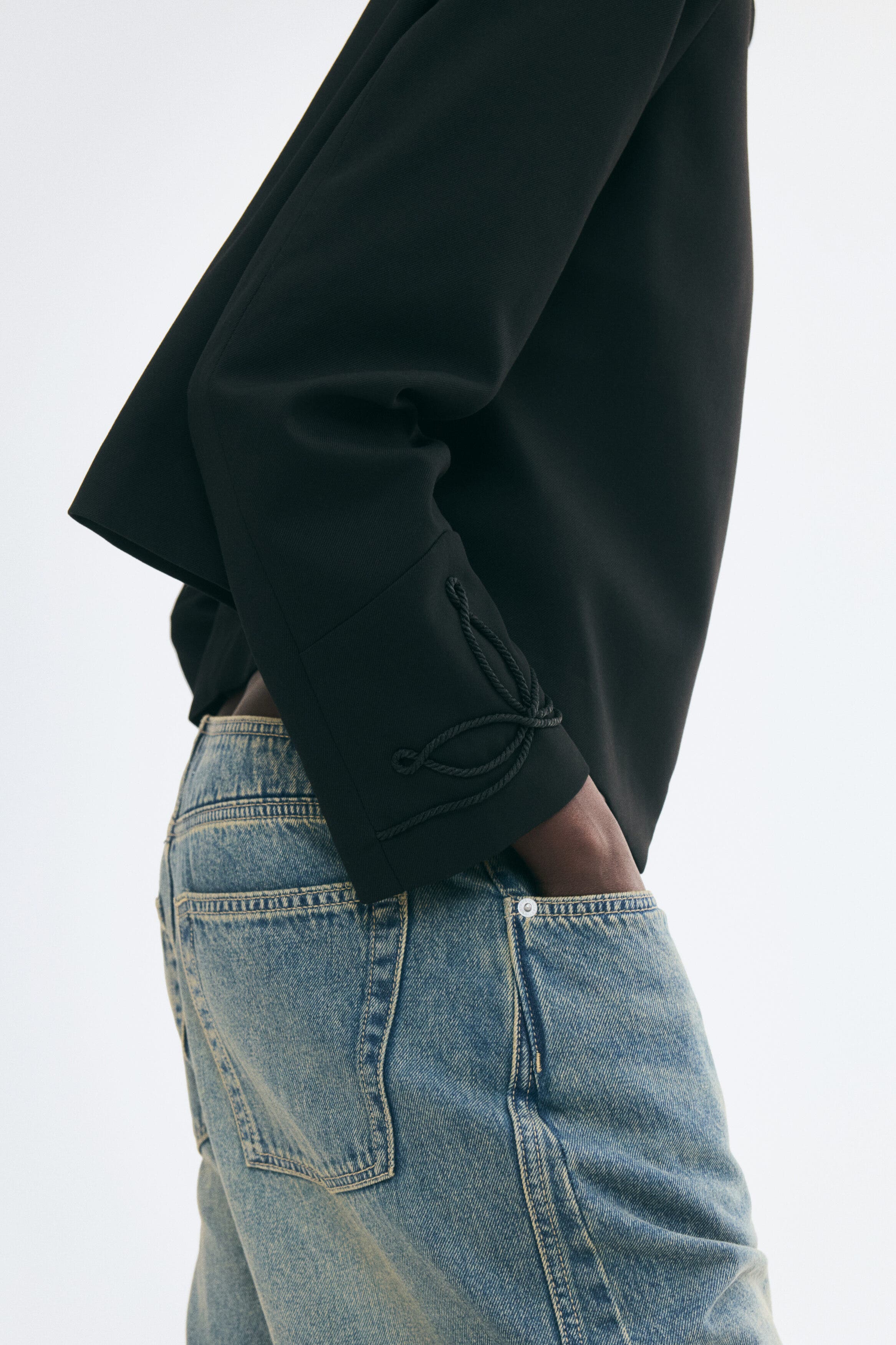 H&M Short Rope-detail Jacket (Women) | Nordstrom