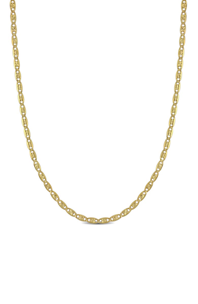 DELMAR 2mm Valentino Star Cut Chain Necklace, Main, color,