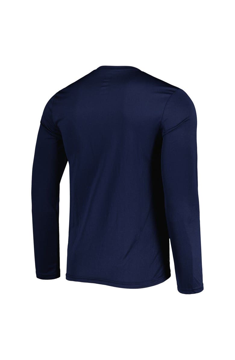 New Era Men's New Era Navy New England Patriots Combine Authentic Offsides Long Sleeve T-Shirt, Alternate, color, 