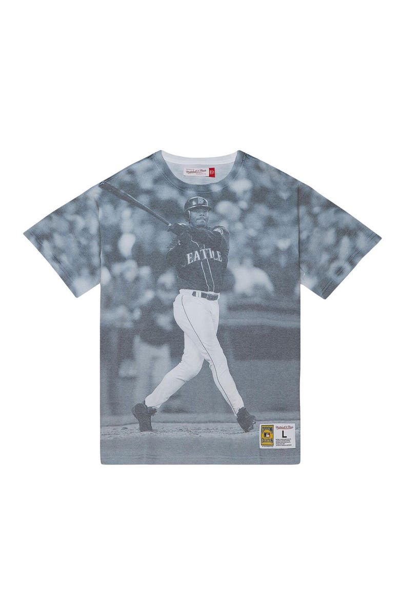 Mitchell & Ness Men's Mitchell & Ness Ken Griffey Jr. Seattle Mariners Cooperstown Collection Highlight Sublimated Player Graphic T-Shirt, Alternate, color, White