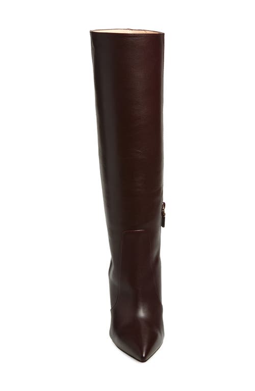 Stuart Weitzman Tuliana 85 Slouch Knee High Boot In Burgundy