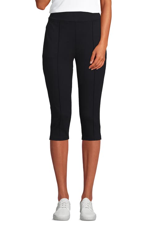 Lands' End Starfish High Rise Pintuck Capri Pants