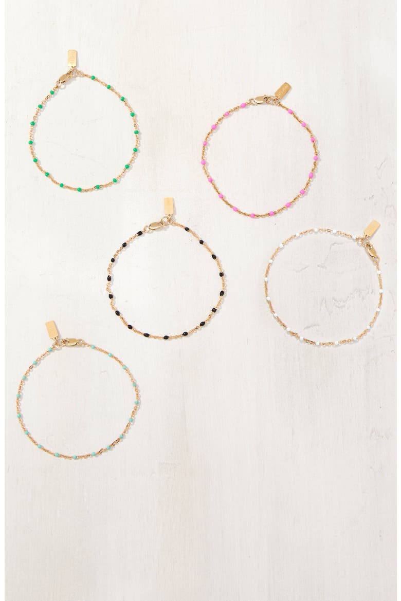 Kaz Bracelet, Alternate, color, GOLD/ EMERALD