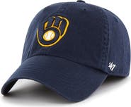 '47 Men's '47 Navy Milwaukee Brewers Franchise Logo Fitted Hat