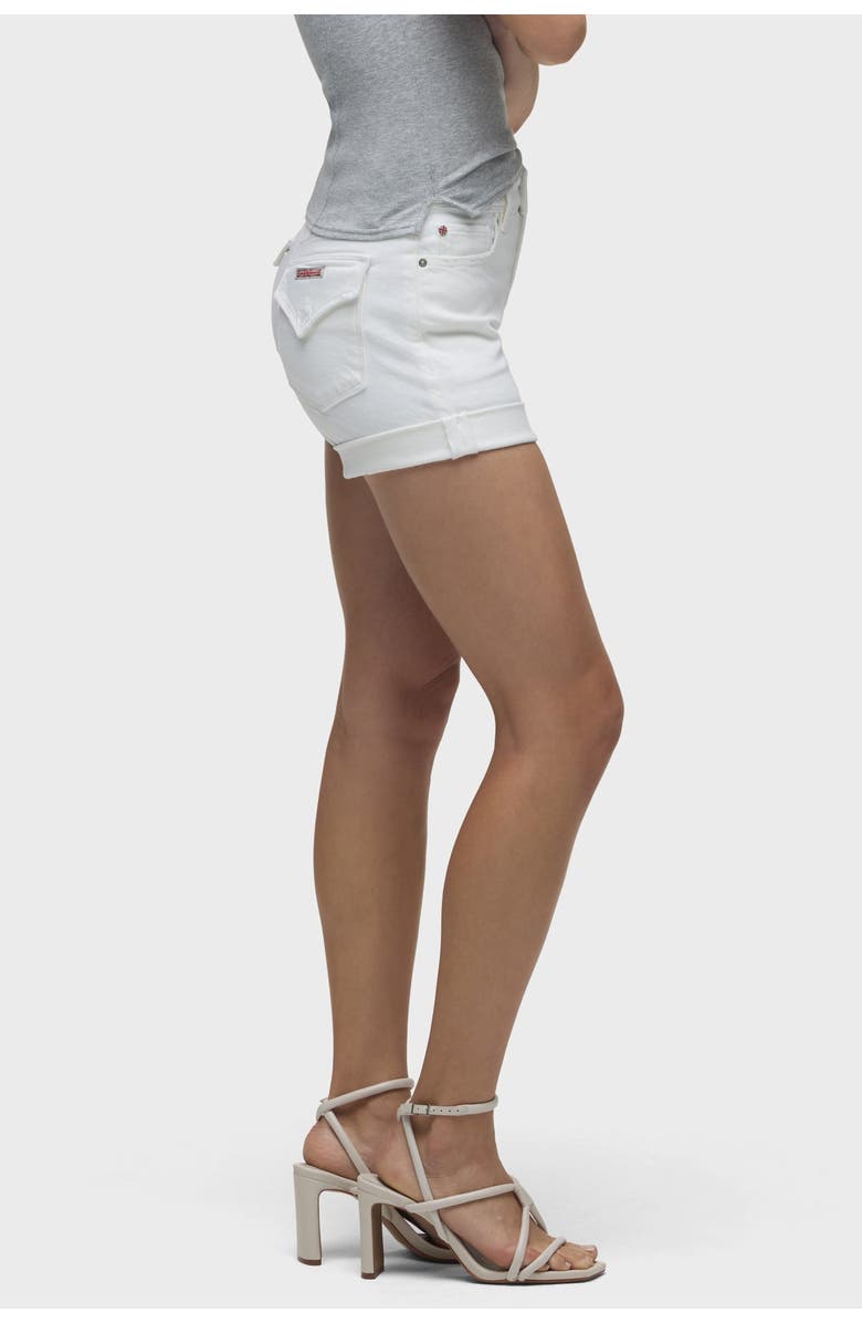 Hudson Jeans Croxley Mid-Rise Short w/ Flap Pocket, Main, color, White