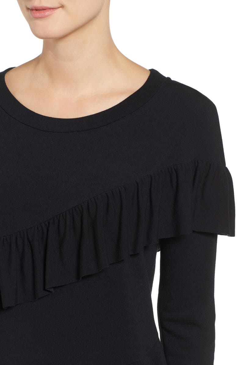 Pleione French Terry Ruffle Sweatshirt, Alternate, color, 