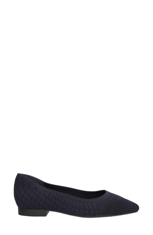 Bella Vita Mireya Knit Flat In Black