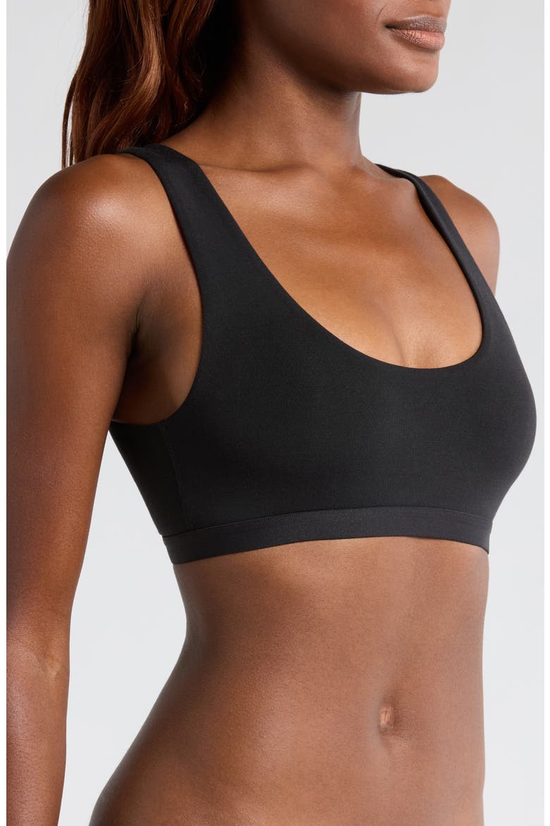 Print Bralette, Alternate, color, BLACK