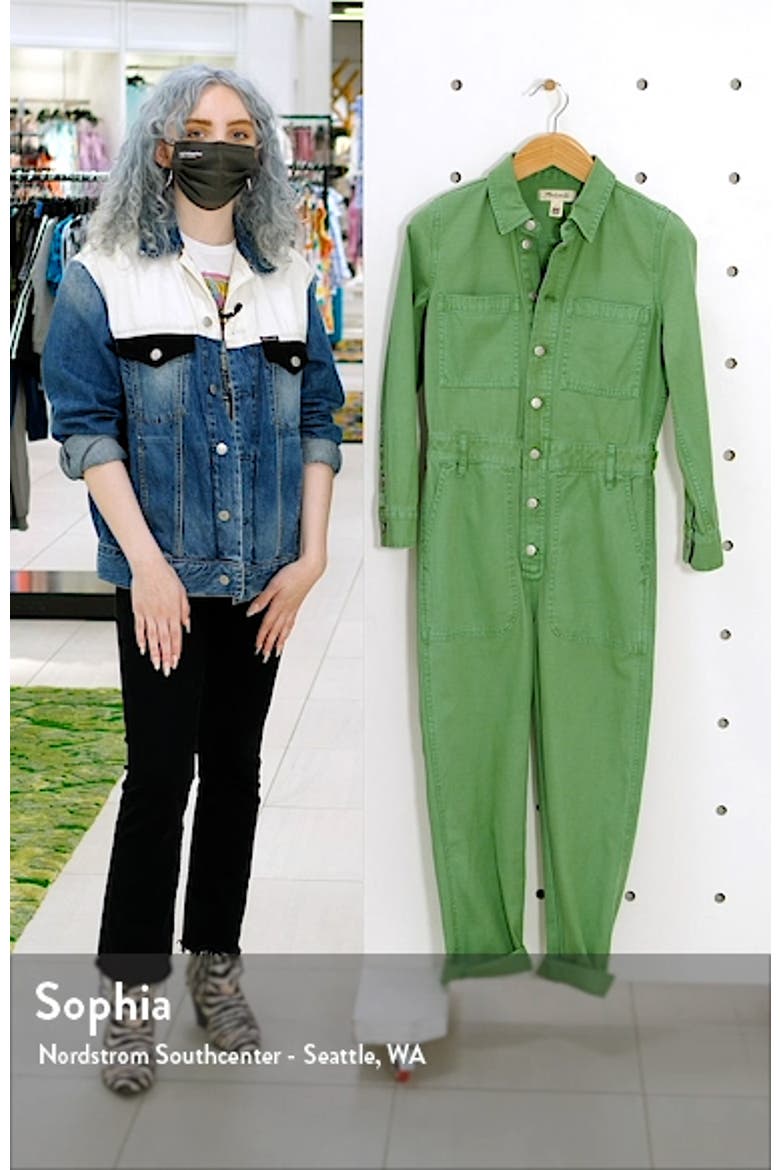 Women's Garment Dyed Relaxed Coverall Jumpsuit video