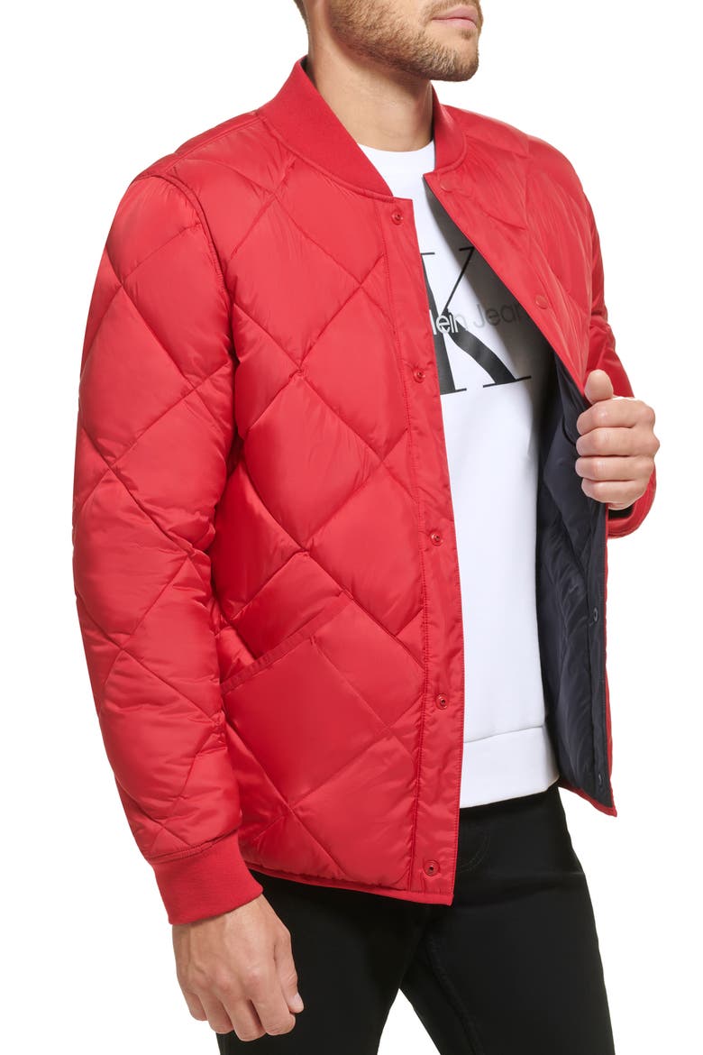 Reversible Quilted Jacket, Alternate, color, DEEP RED