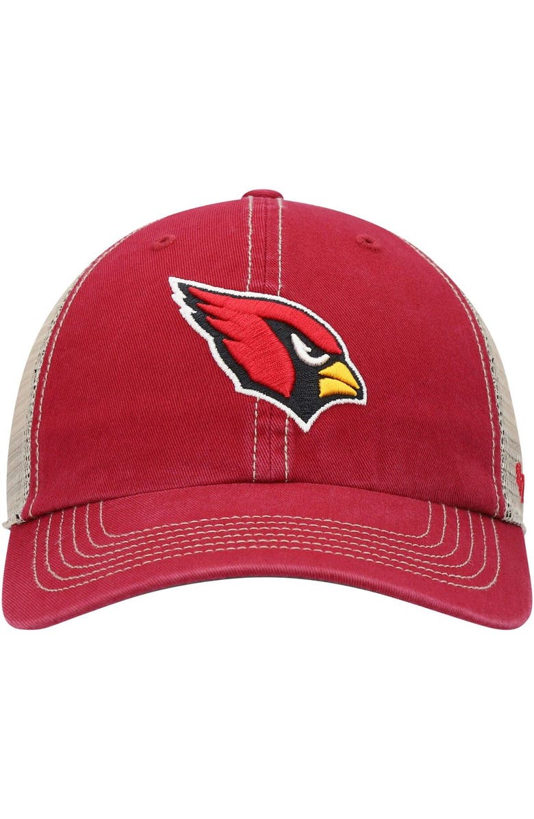 '47 Men's '47 Cardinal/Natural Arizona Cardinals Trawler Trucker Clean Up Snapback Hat, Alternate, color, Cardinal