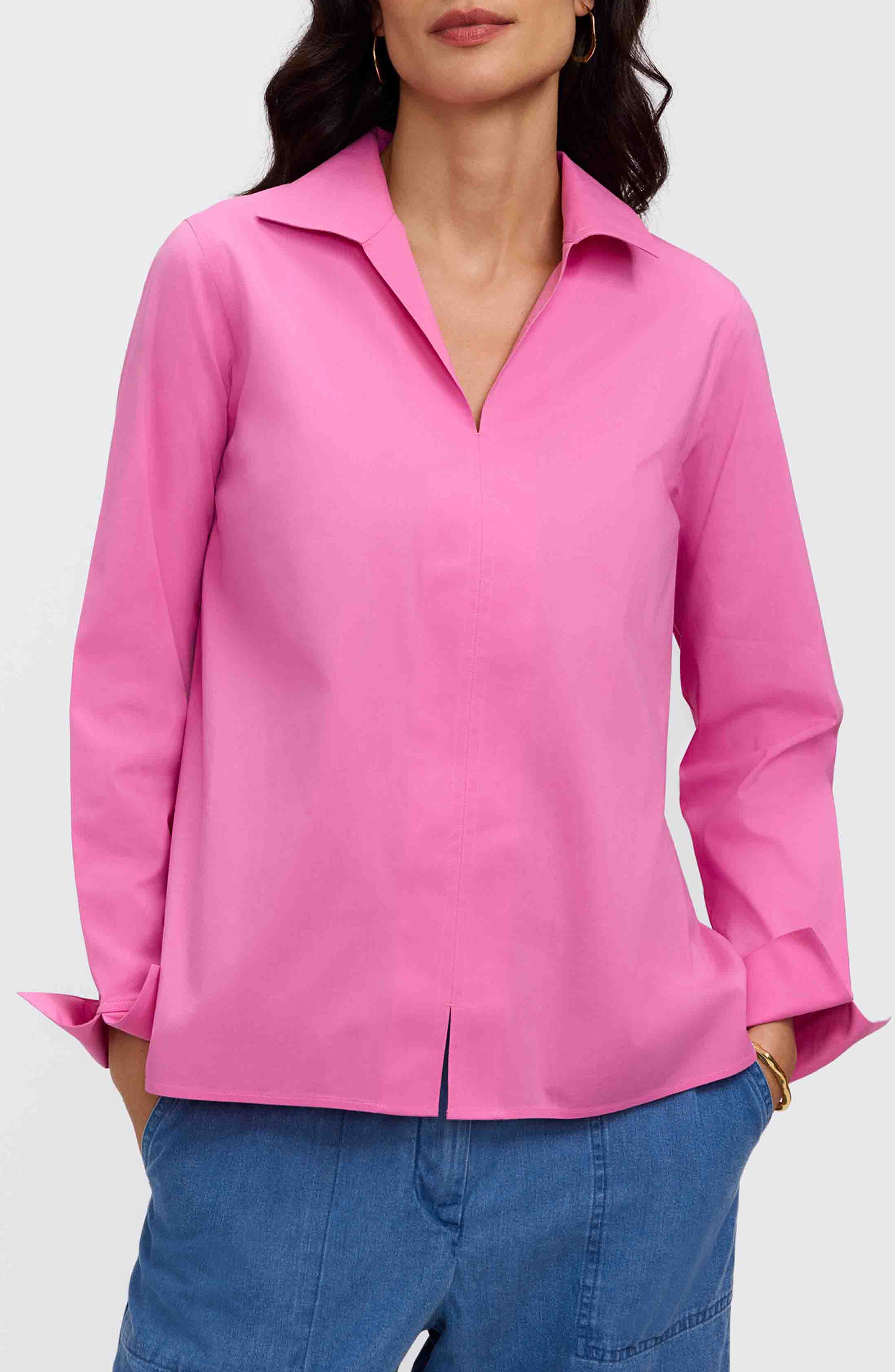 Agnes Cotton Blend Popover Top - image 5