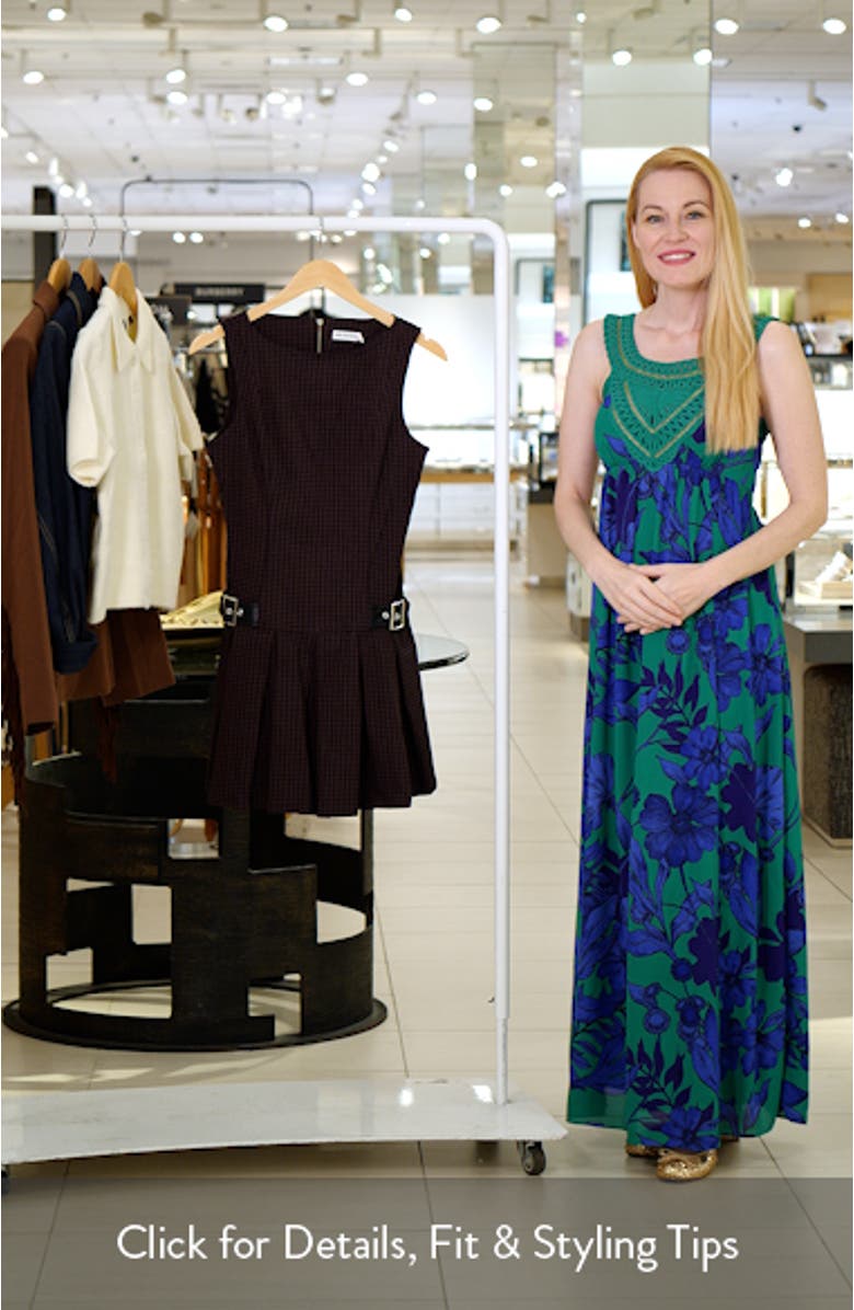 Pleated Boat Neck Minidress, sales video thumbnail