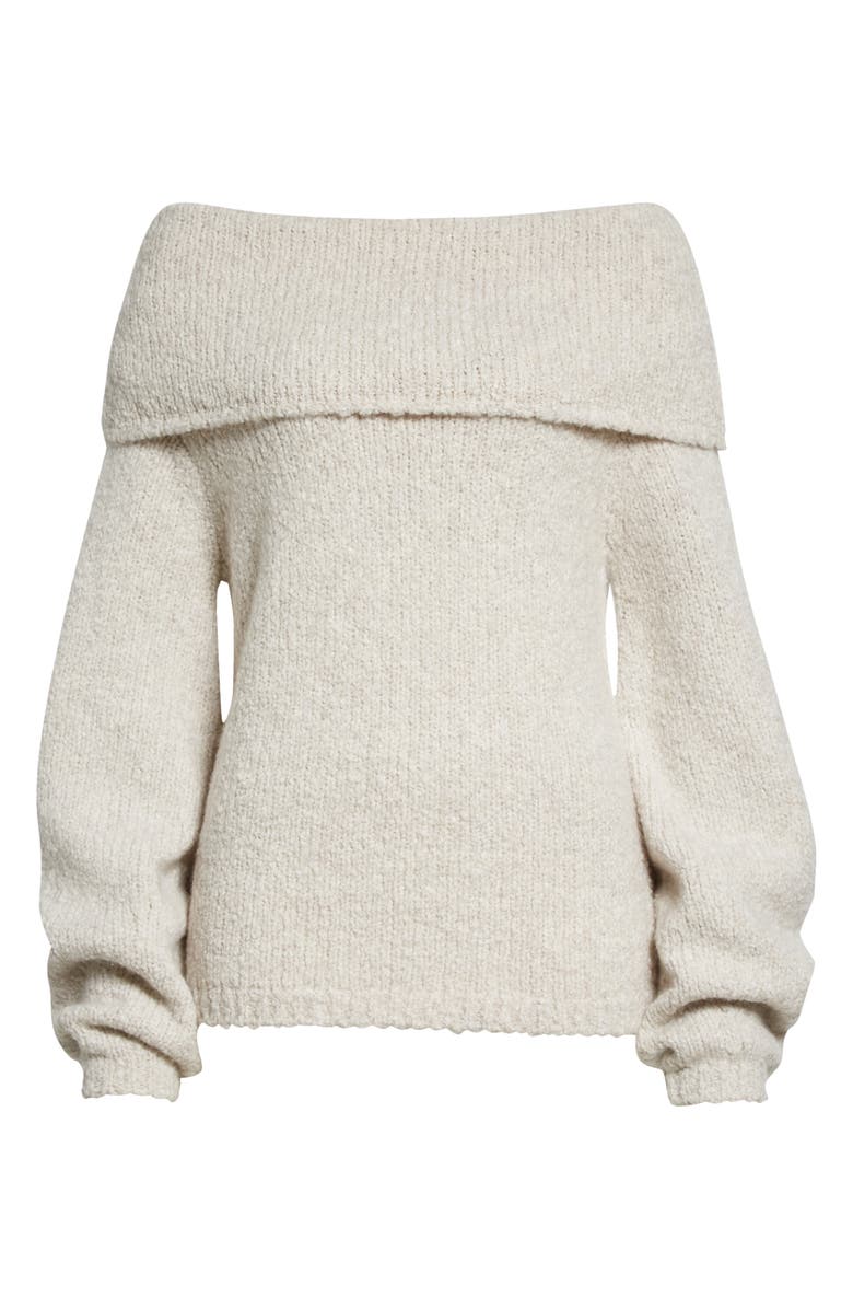 Vince Camuto Off the Shoulder Wool & Cashmere Blend Sweater, Alternate, color,
