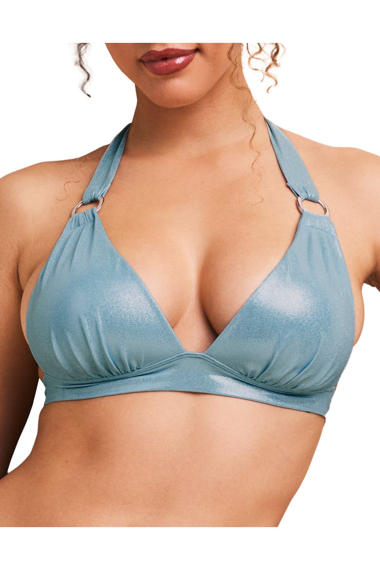 Rina Swimwear Bikini Top, Main, color, Light blue