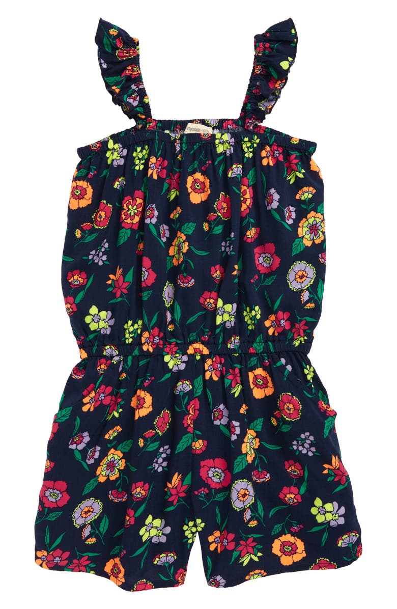 Tucker + Tate Floral Print Romper, Main, color,