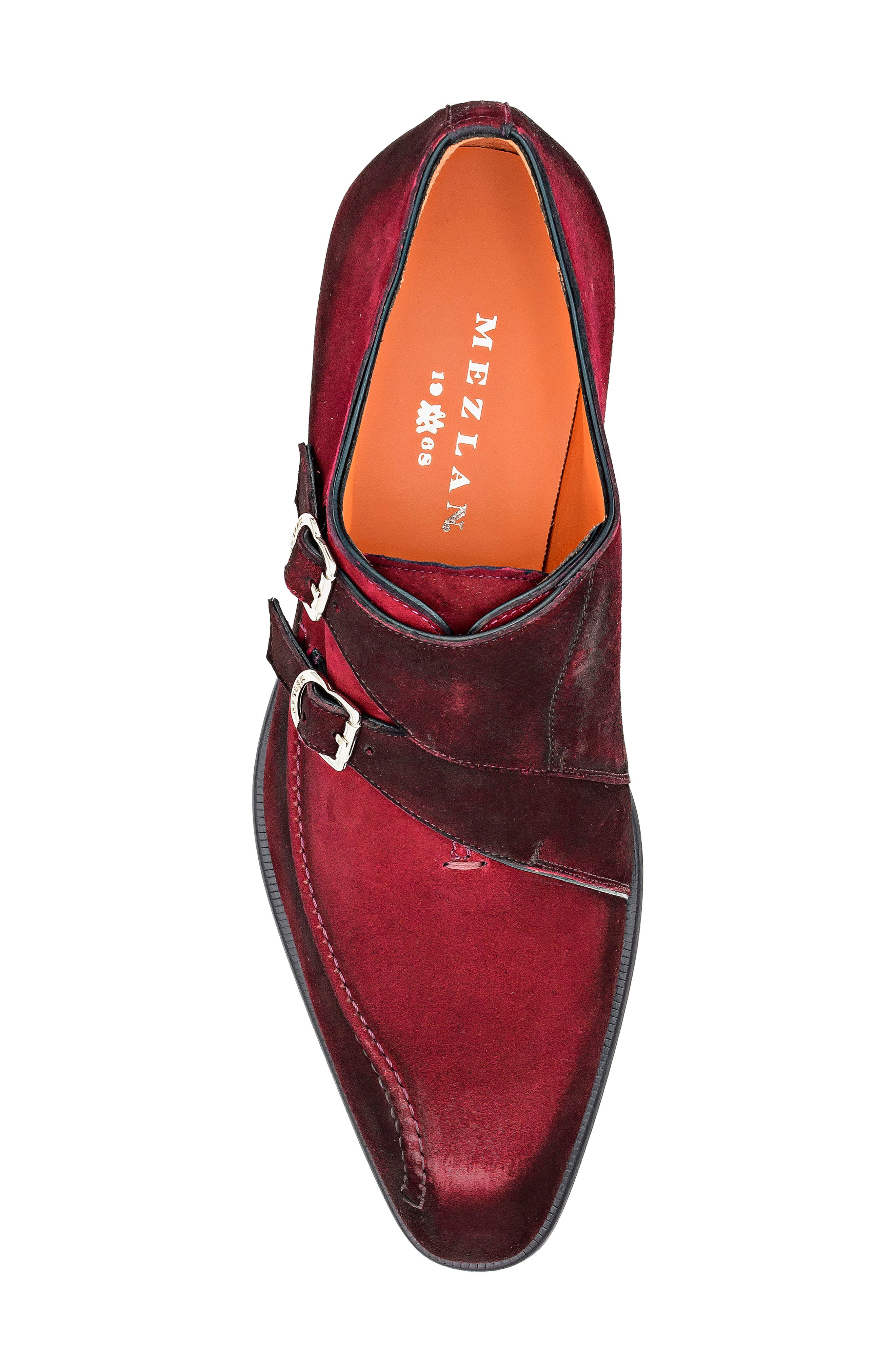 Cascade Double Monk Shoe, Alternate, color, WINE