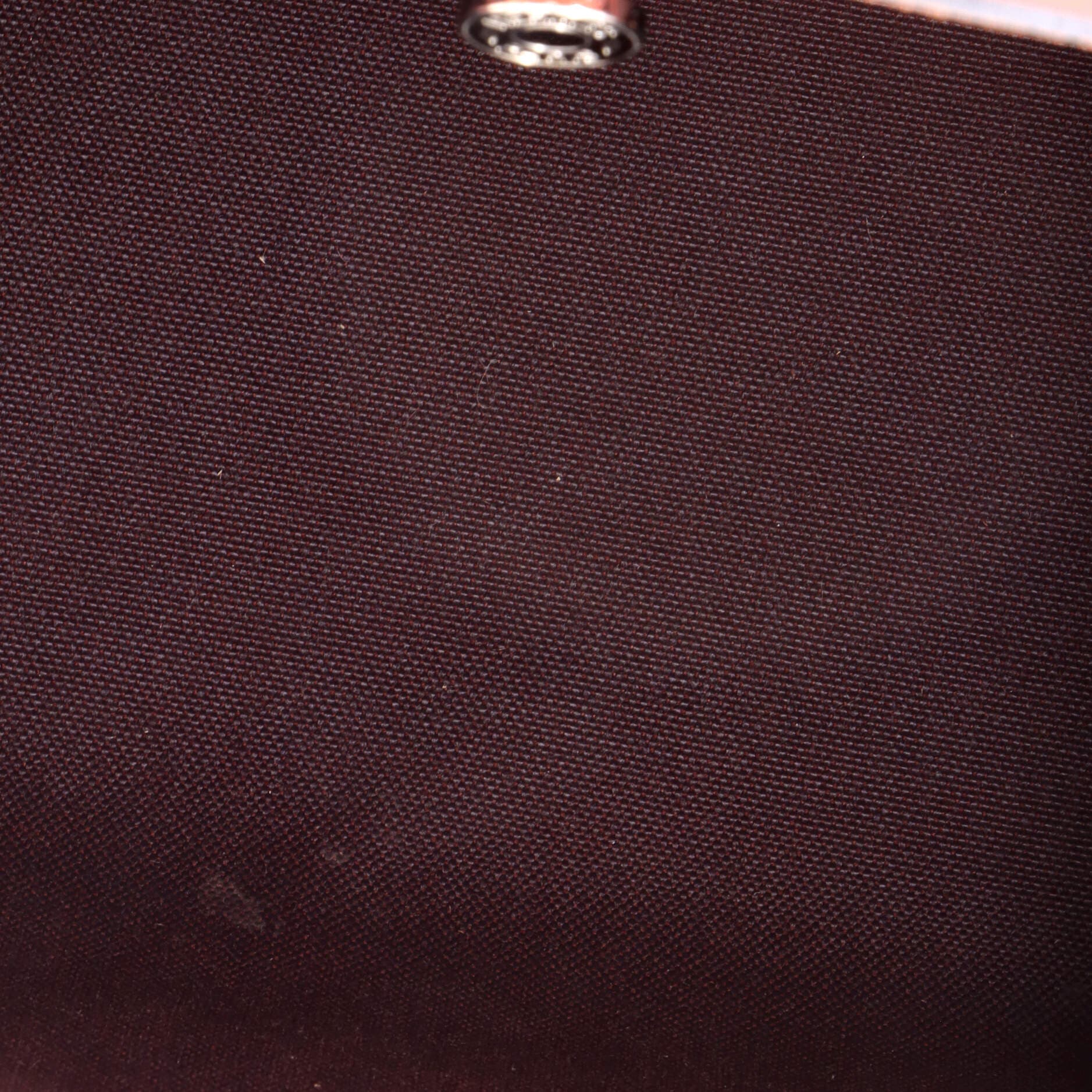 Pre-Owned Hermes Herbag Zip Leather and Toile 39, Alternate, color, Bordeaux