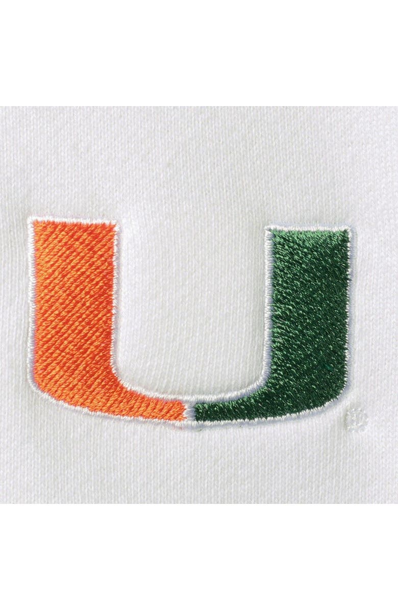 vineyard vines Women's Vineyard Vines White Miami Hurricanes Shep Shirt 2.0 Quarter-Zip Jacket, Alternate, color, 