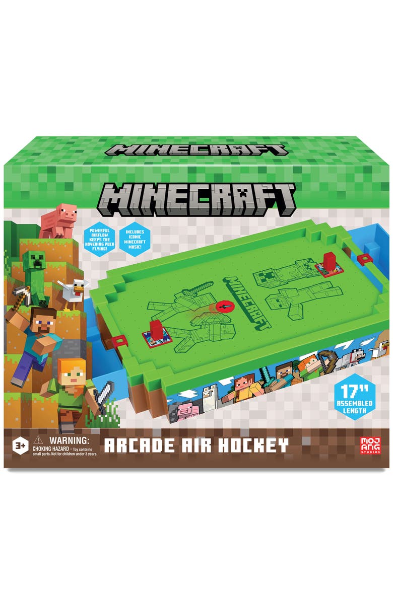 MINECRAFT Arcade Air Hockey - Overworld - Core Series, 17" Tabletop Game, Main, color, Multicolored