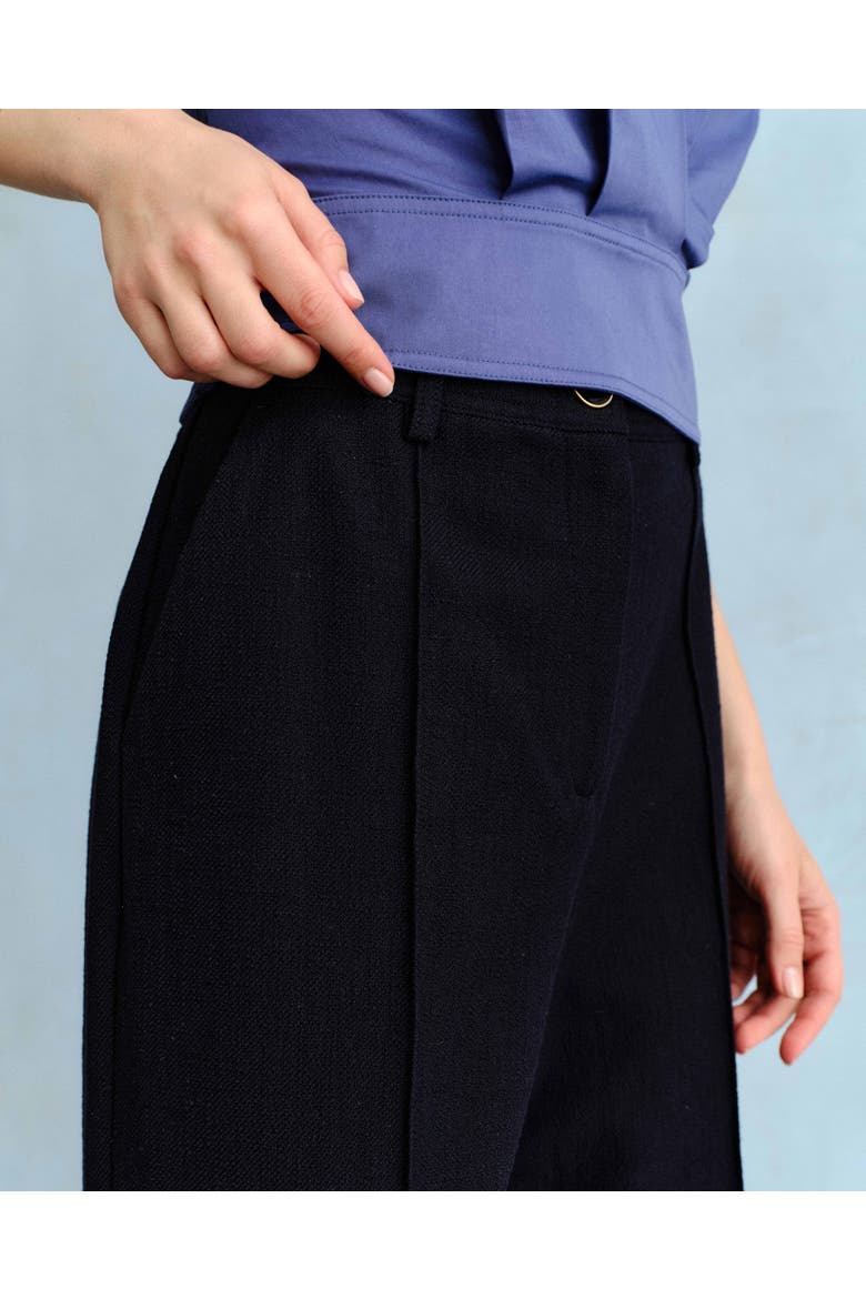 Beverly Linen Pant, Alternate, color, Midnight Blue