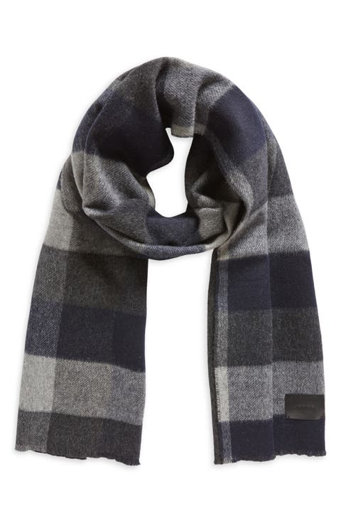 Check Double Face Wool & Cashmere Scarf