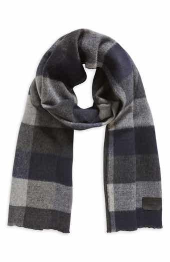 Vince Check Double Face Wool & Cashmere Scarf