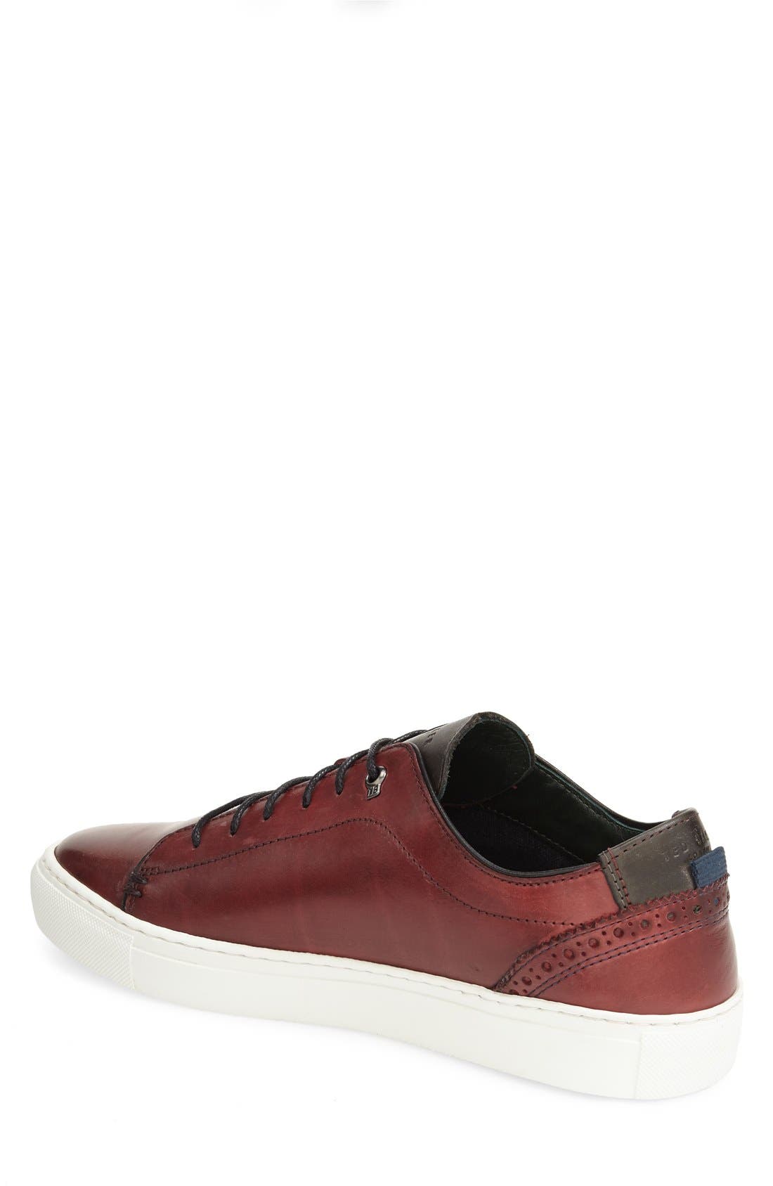 'Kiing Classic' Sneaker, Main, color, DARK RED
