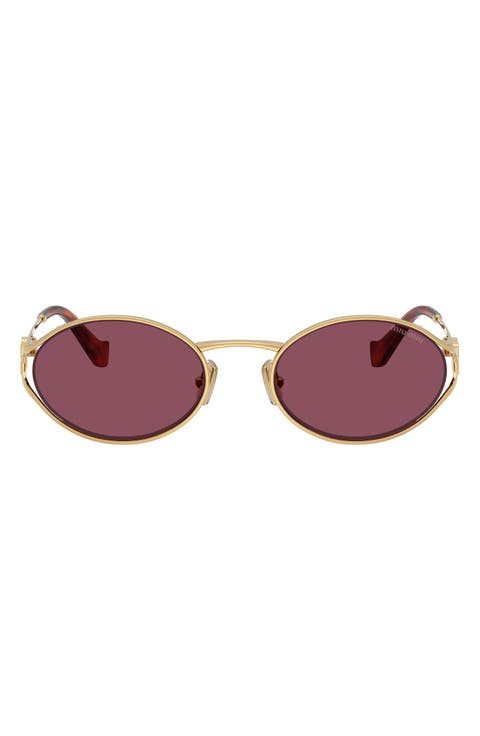 54mm Oval Sunglasses