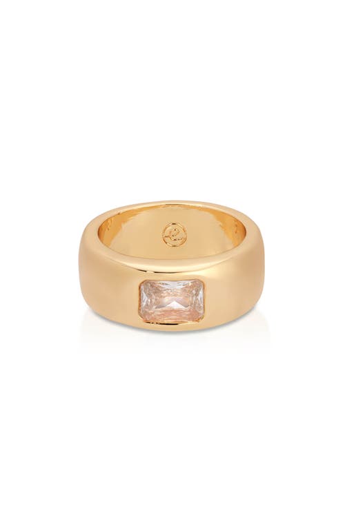 Ettika Treasure Cubic Zirconia Ring In Gold