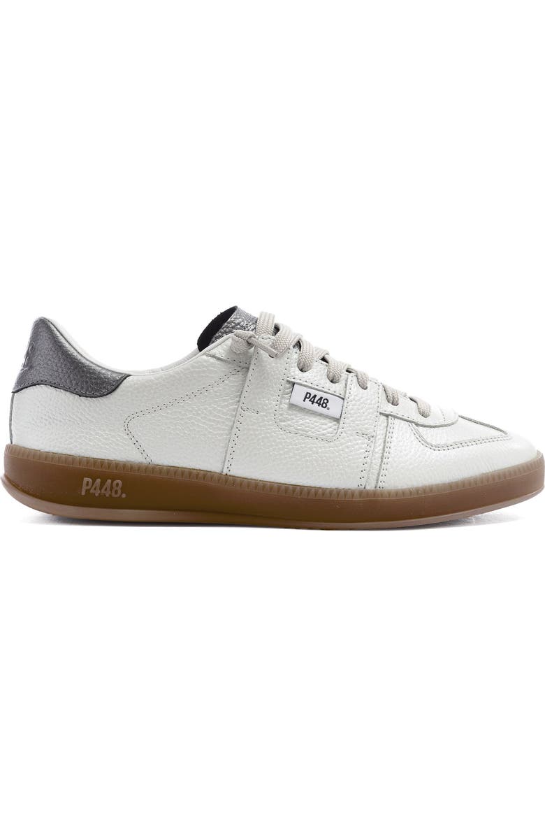 P448 Monza Sneaker, Main, color, Metal/White