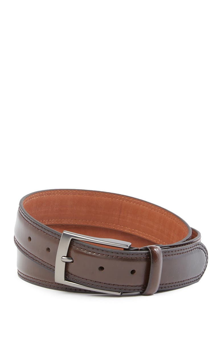 BOCONI Embossed Leather Belt, Main, color, 