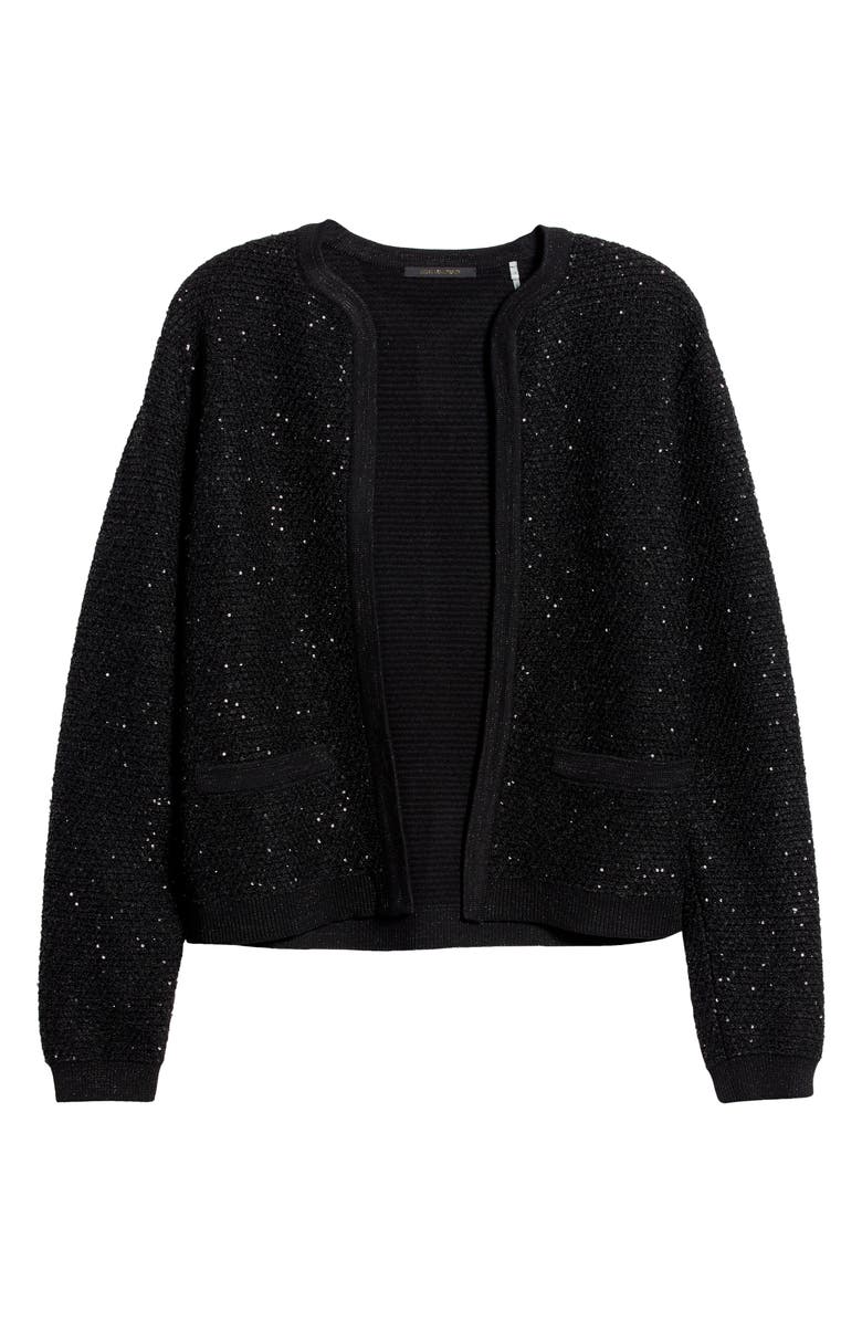 KOBI HALPERIN Sequin Sweater Jacket, Alternate, color, 